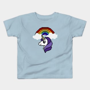 UNICORN RAINBOW - pixel art Kids T-Shirt